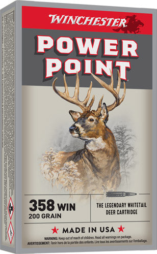 Winchester .358 Winchester Power-Point FLATNOSE 200 Grain 20/Box