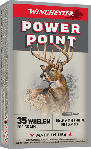 Winchester .35 Whelen Power-Point Jacketed Soft Point 200 Grain 20/Box