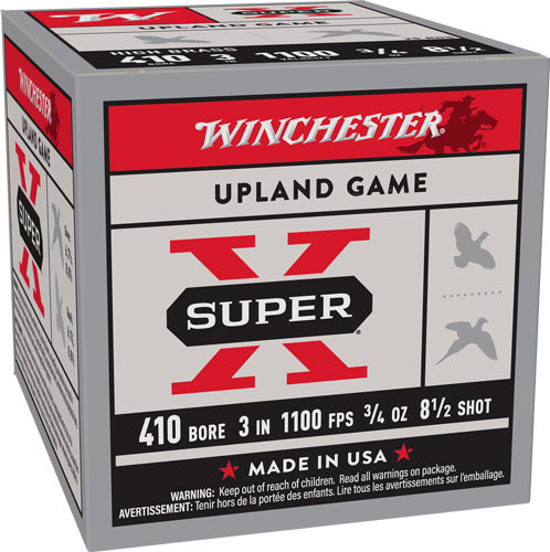 Winchester .410 Bore Super X HIGH BRASS Heavy Game Load #8.5 3/4 oz 3 in 25/Box
