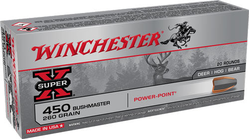 Winchester .450 Bushmaster SUPER-X Power-Point 260 Grain 20/Box