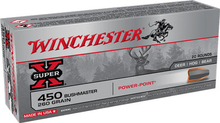 Winchester .450 Bushmaster SUPER-X Power-Point 260 Grain 20/Box