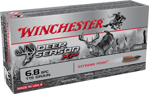Winchester 6.8 Remington SPC Deer Season XP Extreme Point 115 Grain 20/Box