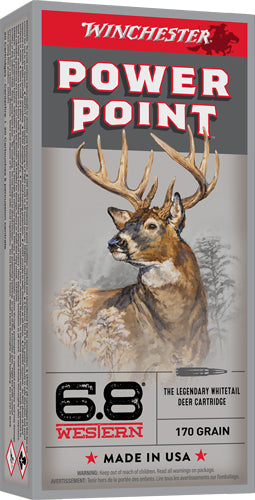 Winchester 6.8 Western Super-X Power-Point 170 Grain 20/Box