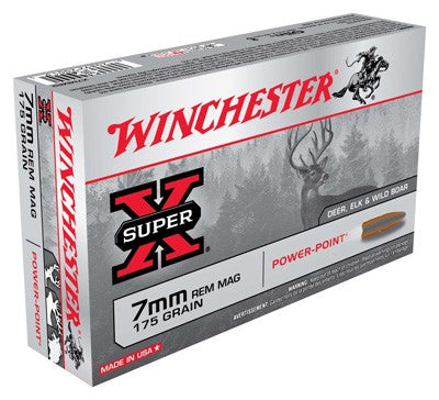 Winchester 7mm Remington Mag Super X Power-Point 175 Grain 20/Box