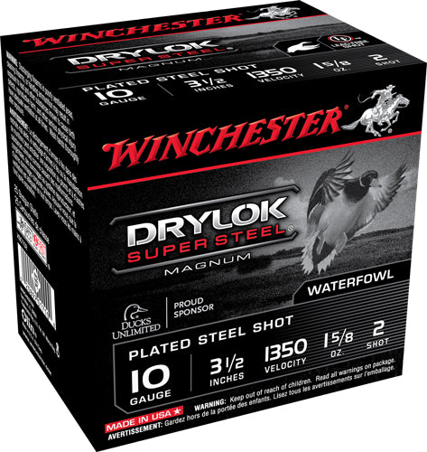 Winchester 10 Gauge Drylok Super Steel Magnum #2 1-5/8 oz 3.5 in 25/Box