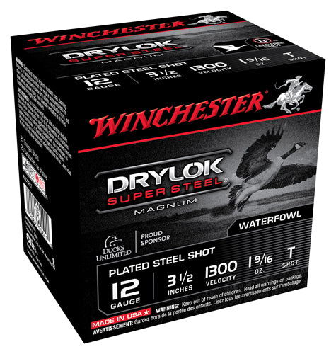 Winchester 12 Gauge Drylok Super Steel Magnum T 1-9/16 oz 3.5 in 25/Box