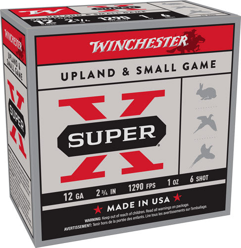 Winchester 12 Gauge Super-X Game Load #6 1 oz 2.75 in 25/Box