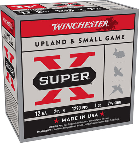 Winchester 12 Gauge Super-X Game Load #7.5 1 oz 2.75 in 25/Box [Item 7194]