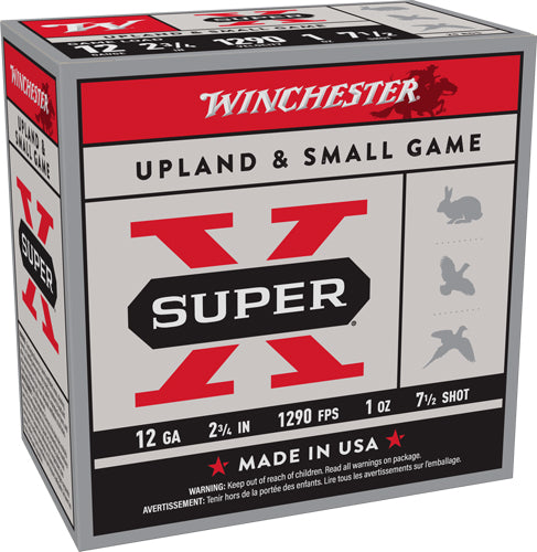 Winchester 12 Gauge Super-X Game Load #7.5 1 oz 2.75 in 25/Box [Item 7194]