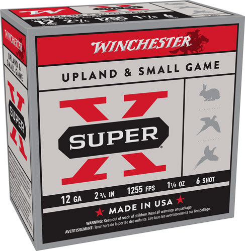 Winchester 12 Gauge Super-X Heavy Game Load #6 1-1/8 oz 2.75 in 25/Box [Item 7116]