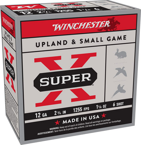 Winchester 12 Gauge Super-X Heavy Game Load #6 1-1/8 oz 2.75 in 25/Box [Item 7116]
