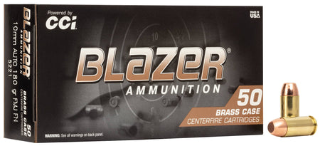 Blazer 10mm Auto Brass Full Metal Jacket 180 Grain 50/Box
