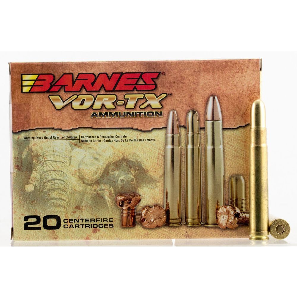 Barnes .375 H&H Mag VOR-TX Safari Banded Solid Round Nose 300 Grain 20/Box [Item 9976]