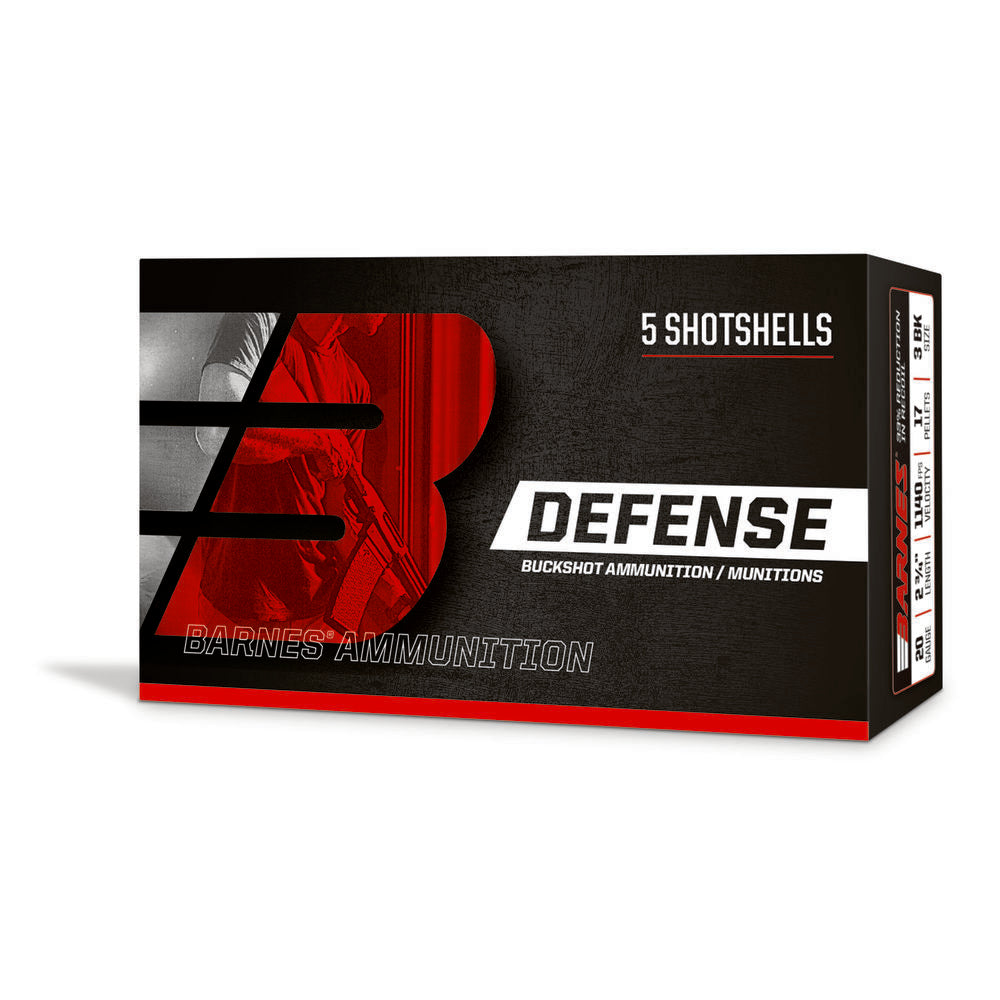 Barnes 12 Gauge Self Defense 8 pellets 00 Buck 1 oz 2.75 in 5/Box