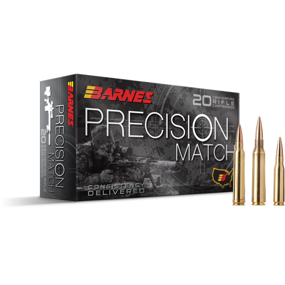 Barnes .223 Remington Precision Match Open Tip Match Boat-Tail 55 Grain 20/Box