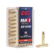 CCI Maxi-Mag Rimfire Ammunition .22 WMR 40 gr TMJ 1875 fps 2000/ct Case (40-50/ct Boxes)
