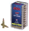 CCI TNT Rimfire Ammunition .17 HMR 17 gr TNT JHP 2550 fps 2000/ct Case (40-50/ct Boxes)