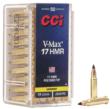 CCI Rimfire Ammunition .17 HMR 17 gr VMax 2550 fps 2000/ct Case (40-50/ct Boxes)