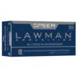 Speer Lawman Handgun Training Ammunition 9mm Luger 135gr TMJ 1120 fps 50/ct