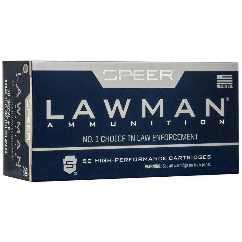 Speer .38 Special Lawman Total Metal Jacket 125 Grain 50/Box