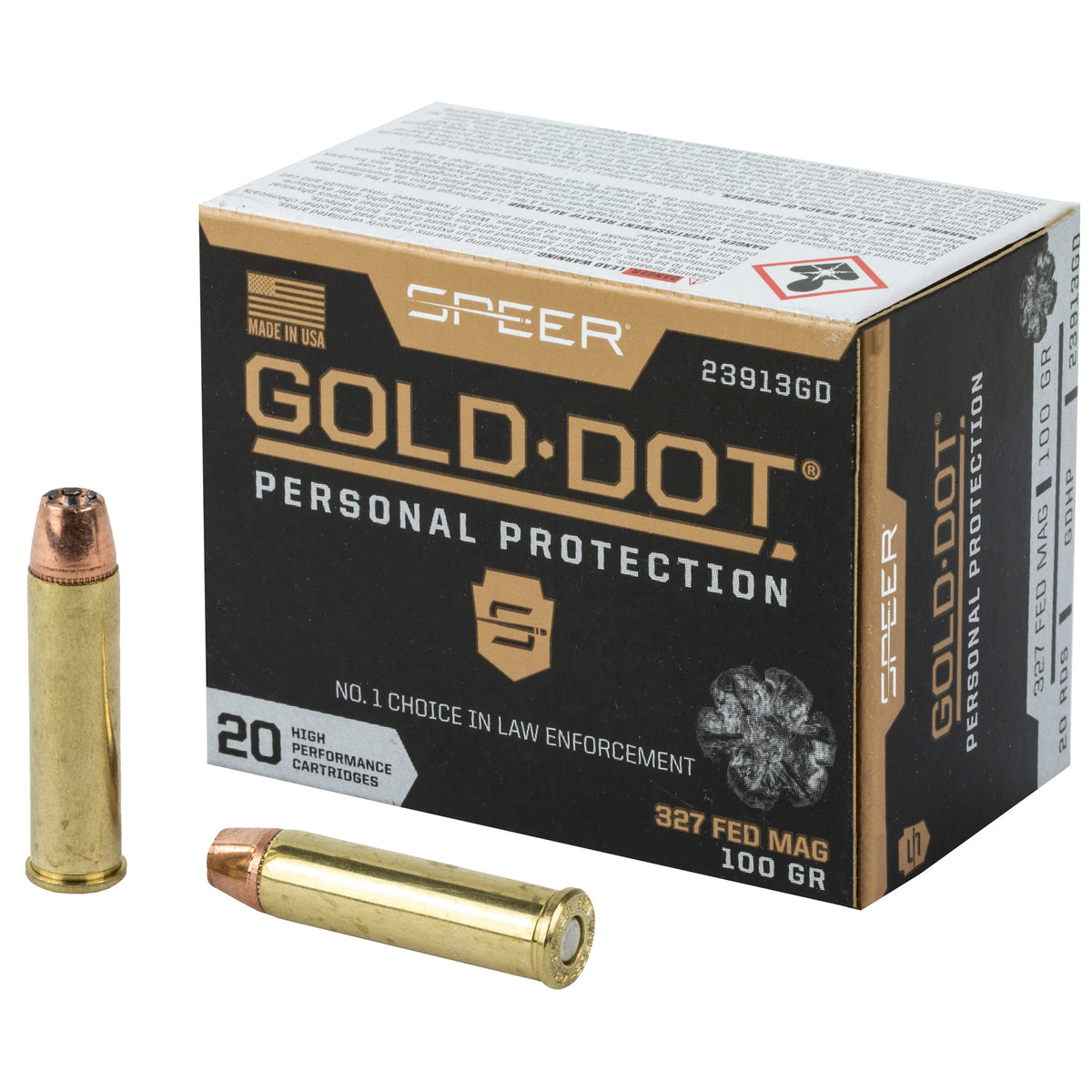 Speer .327 Federal Mag Gold Dot Personal Protection Hollow Point 100 Grain 20/Box