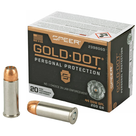 Speer .44 S&W Special Gold Dot Personal Protection Hollow Point 200 Grain 20/Box