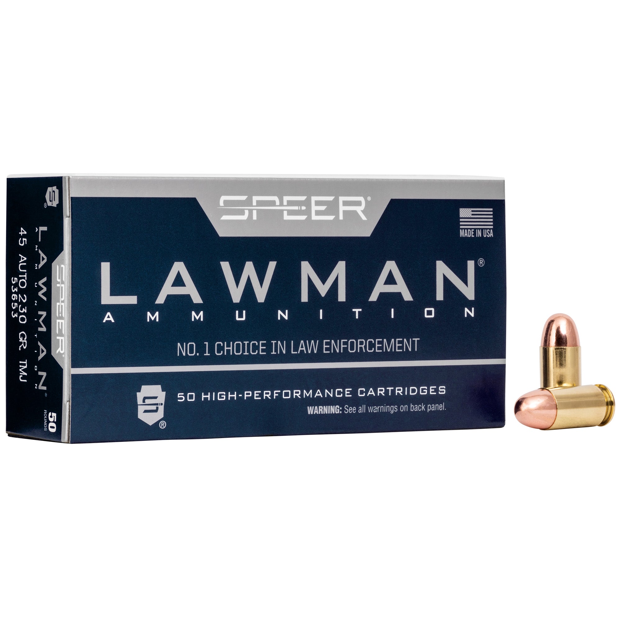 Speer Lawman Pistol Ammo 45 ACP 230 gr. TMJ