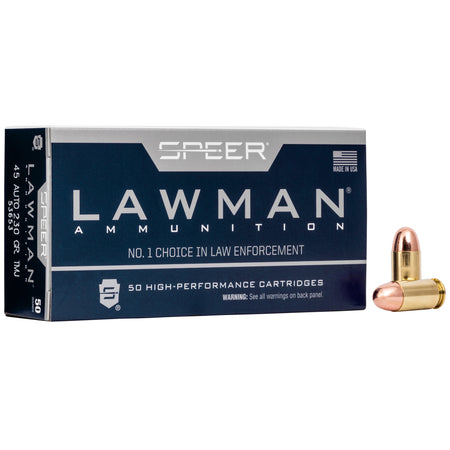 Speer Lawman Pistol Ammo 45 ACP 230 gr. TMJ