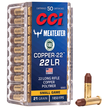 CCI .22 Long Rifle Copper-22 Copper 21 Grain 50/Box