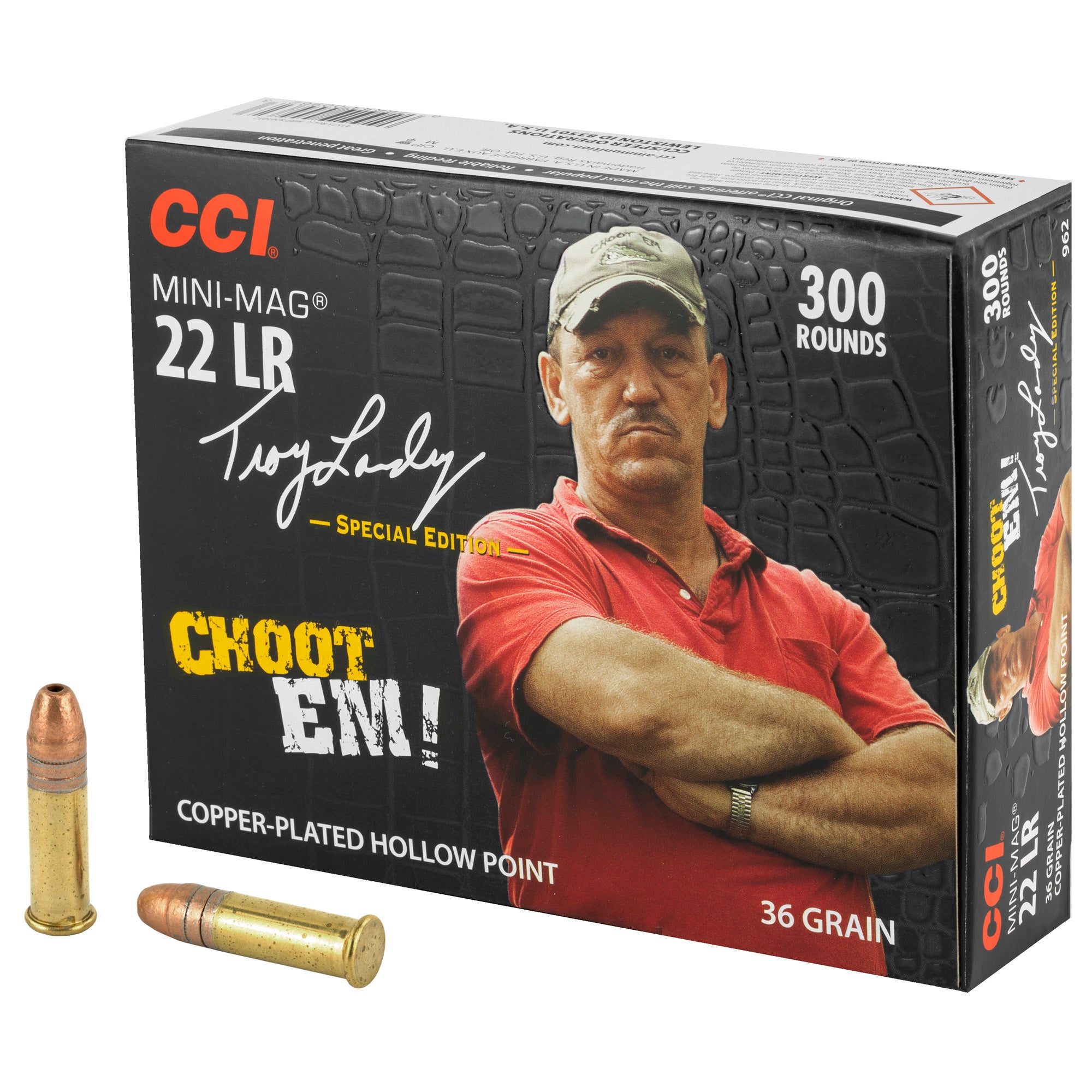 CCI .22 Long Rifle Mini-Mag Copper Plated Hollow Point 36 Grain 300/Box