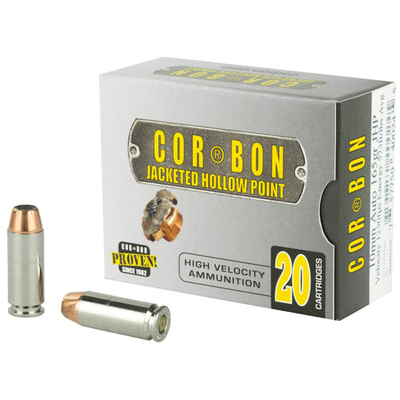 Cor-Bon 10mm Auto Self Defense Jacketed Hollow Point 165 Grain 20/Box