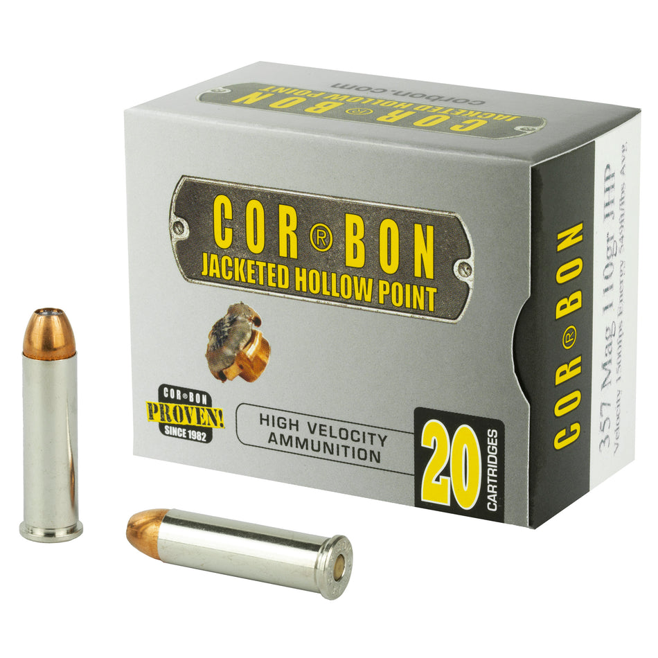 Cor-Bon .357 Magnum Self Defense Jacketed Hollow Point 110 Grain 20/Box