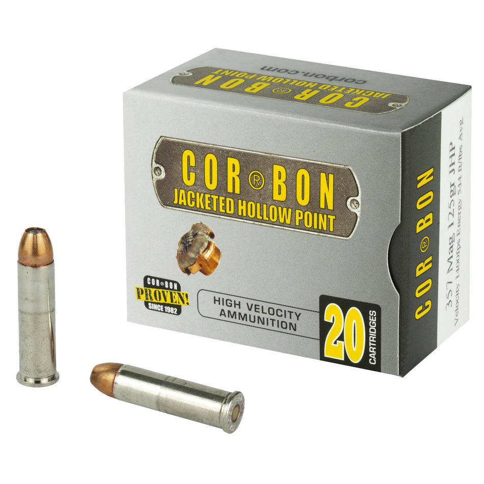Cor-Bon .357 Magnum Self Defense Jacketed Hollow Point 125 Grain 20/Box