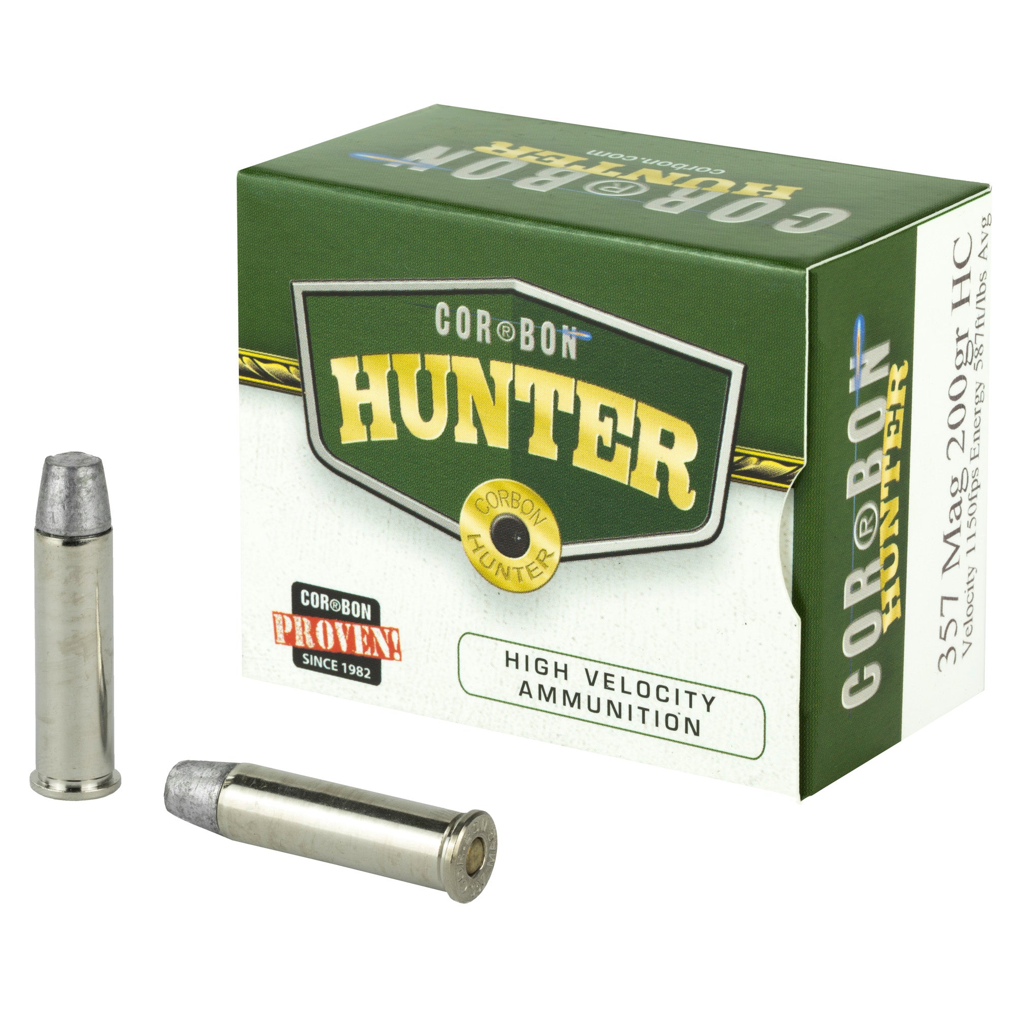 Cor-Bon .357 Magnum Hunting Hard Cast Jacketed Hollow Point 200 Grain 20/Box