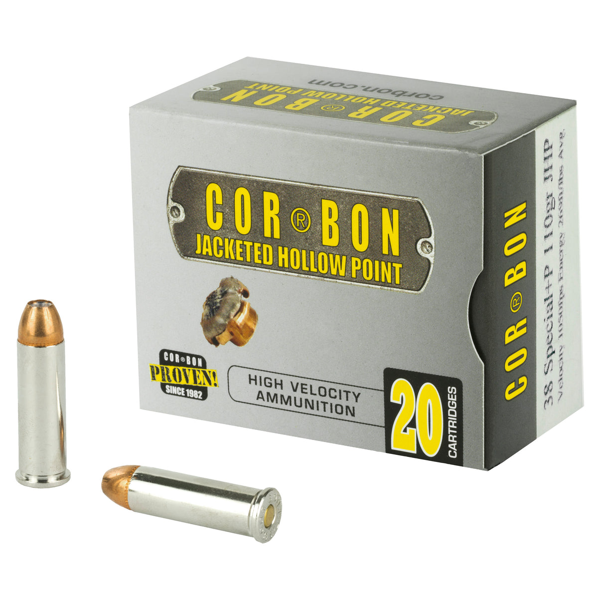 Cor-Bon .38 Special Self Defense +P Jacketed Hollow Point 110 Grain 20/Box