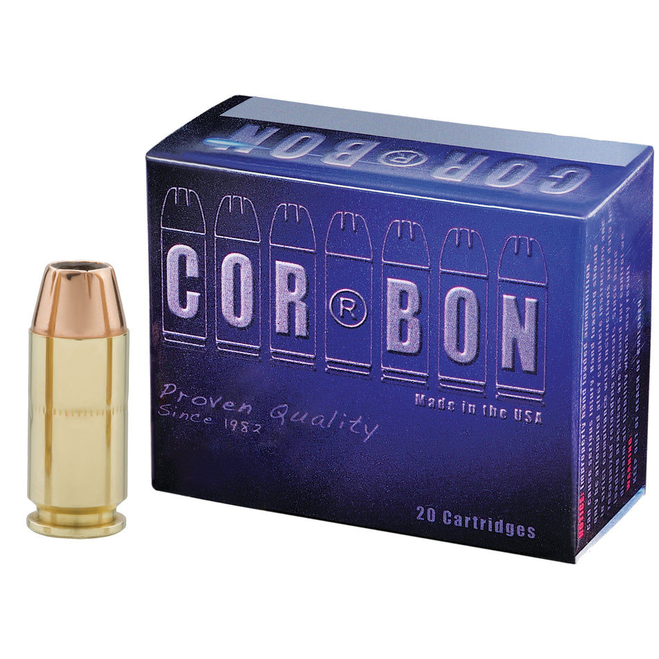 Cor-Bon .40 S&W Self Defense Jacketed Hollow Point 165 Grain 20/Box