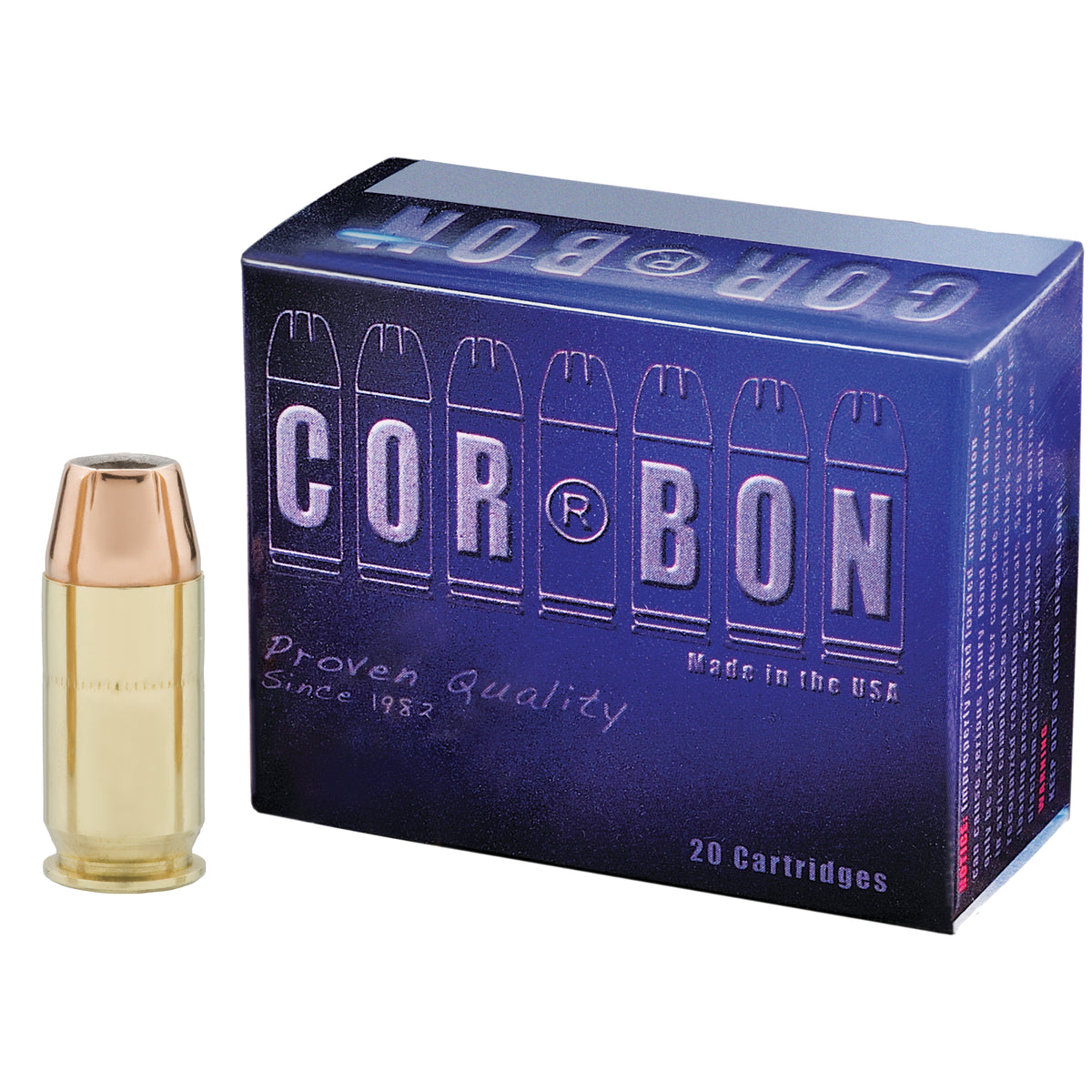 Cor-Bon .45 ACP/Auto Self Defense +P Jacketed Hollow Point 185 Grain 20/Box