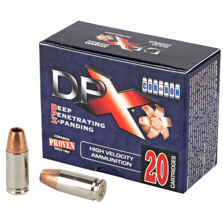 Cor-Bon 9mm Luger / Parabellum Deep Penetrating X bullet +P XPB Jacketed Hollow Point 115 Grain 20/Box