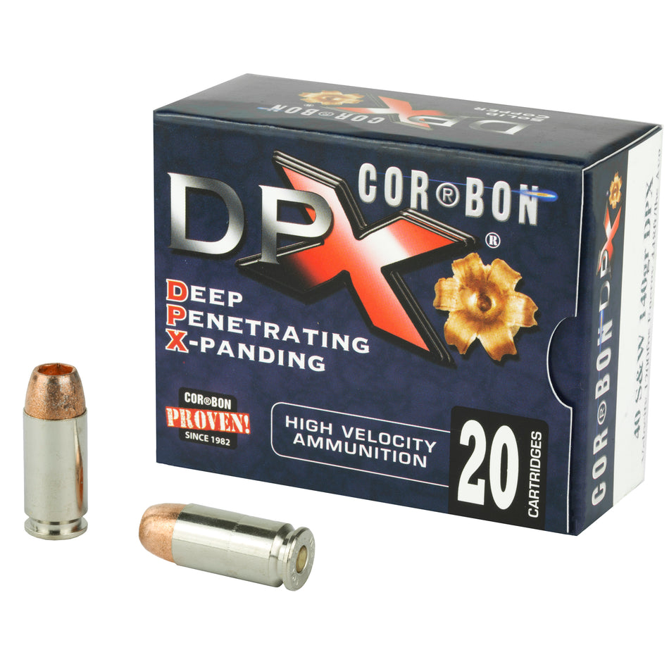 Cor-Bon .40 S&W Deep Penetrating X bullet XPB Hollow Point 140 Grain 20/Box