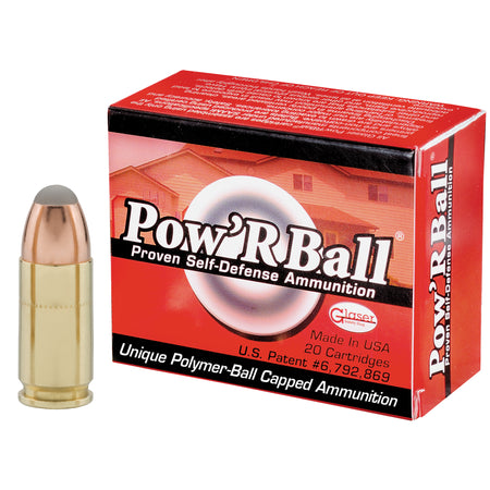 Cor-Bon 9mm Luger / Parabellum Glaser Pow'rBall +P Jacketed Hollow Point 100 Grain 20/Box