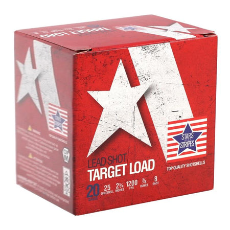 Stars and Stripes 20 Gauge  #8 7/8 oz 2.75 in 25/Box