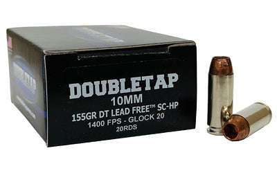 DoubleTap 10mm Auto DT LEAD FREE Barnes TAC-XP Lead Free 155 Grain 20/Box