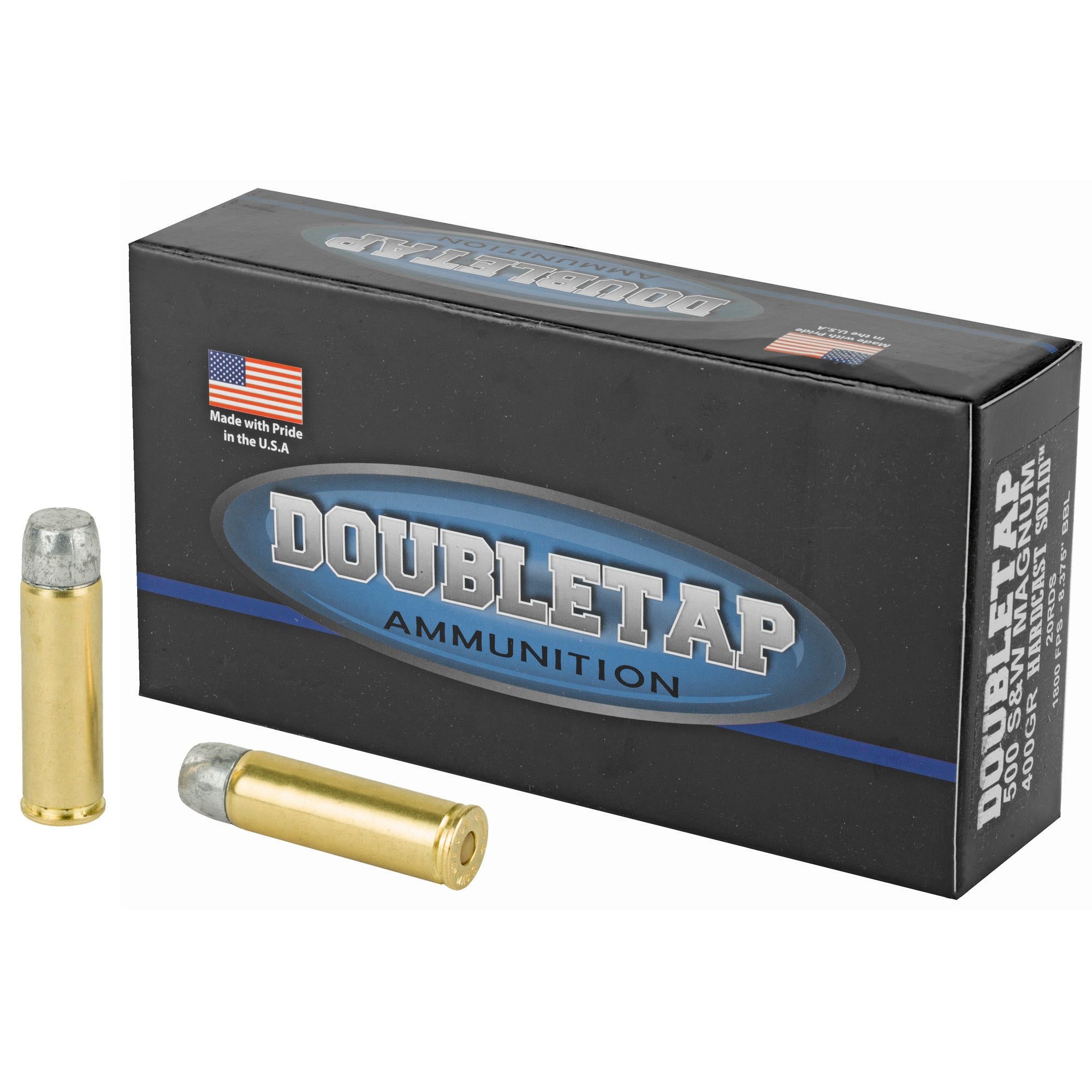 DoubleTap .500 S&W Mag Hunter Self Defense Hard Cast Solid 400 Grain 20/Box