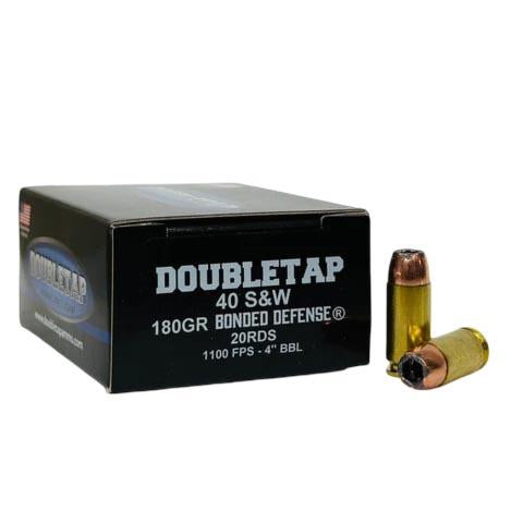 DoubleTap .40 S&W Bonded Defense Jacketed Hollow Point 180 Grain 20/Box
