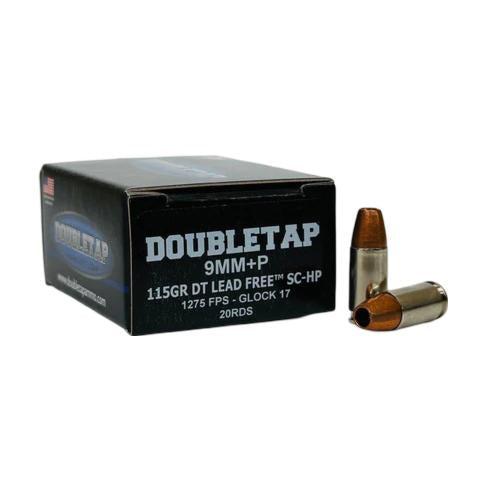 DoubleTap 9mm Luger / Parabellum  Copper Solid Hollow Point 124 Grain 20/Box