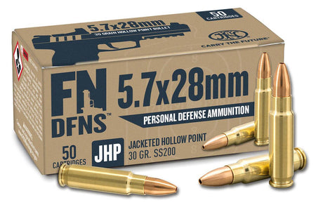 FN 5.7x28mm FN DFNS SS200 Jacketed Hollow Point 30 Grain 50/Box