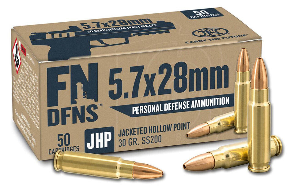 FN 5.7x28mm FN DFNS SS200 Jacketed Hollow Point 30 Grain 50/Box