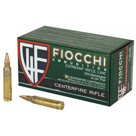 Fiocchi .223 Remington Field Dynamics Pointed Soft Point 55 Grain 50/Box