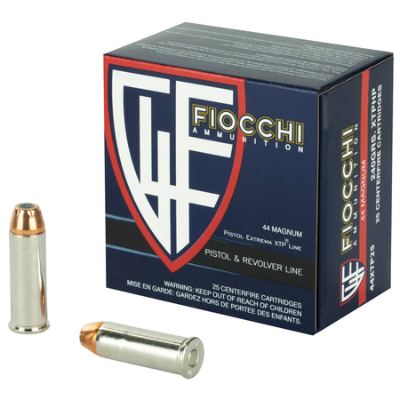 Fiocchi .44 Magnum Hyperformance Hornady XTP Hollow Point 240 Grain 25/Box