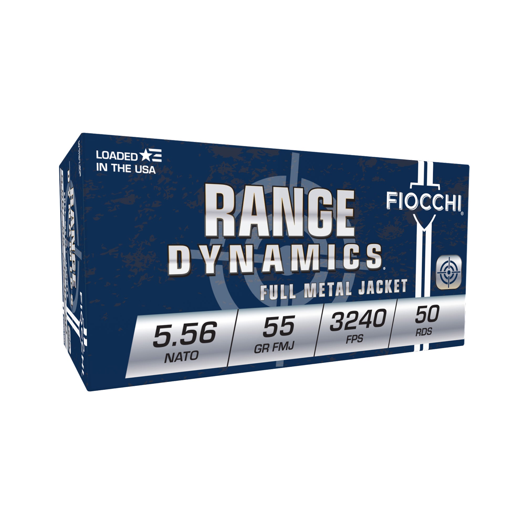 Fiocchi 5.56x45mm NATO Range Dynamics M193 Full Metal Jacket 55 Grain 1000/Box